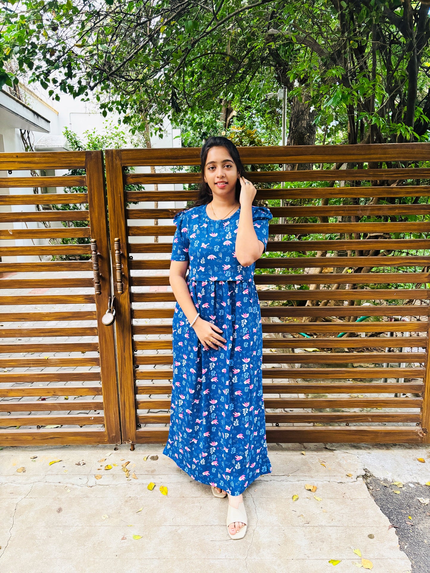 Zipless maternity and feeding wear - full length bird