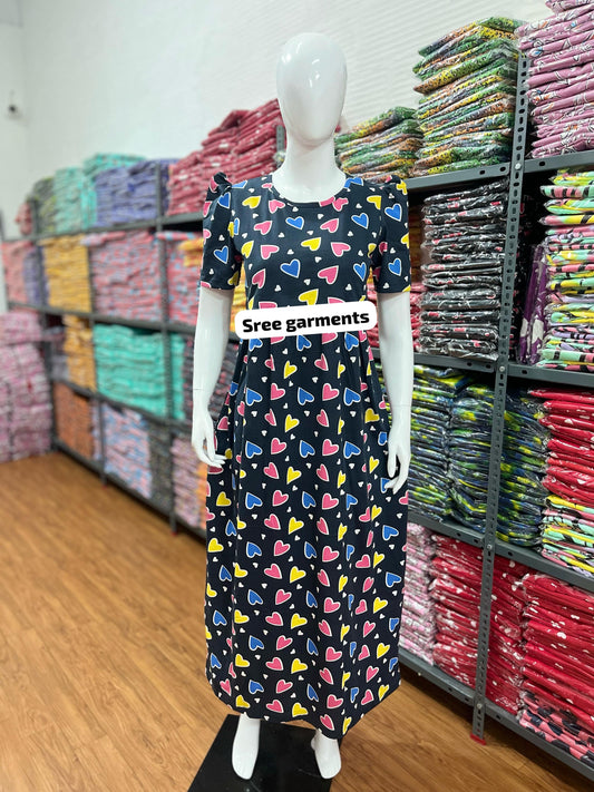 Zipless maternity wear full length color heart