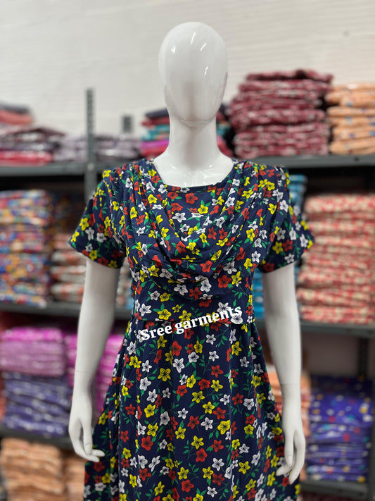 Shawl Type Zipless Maternity Wear Full Length