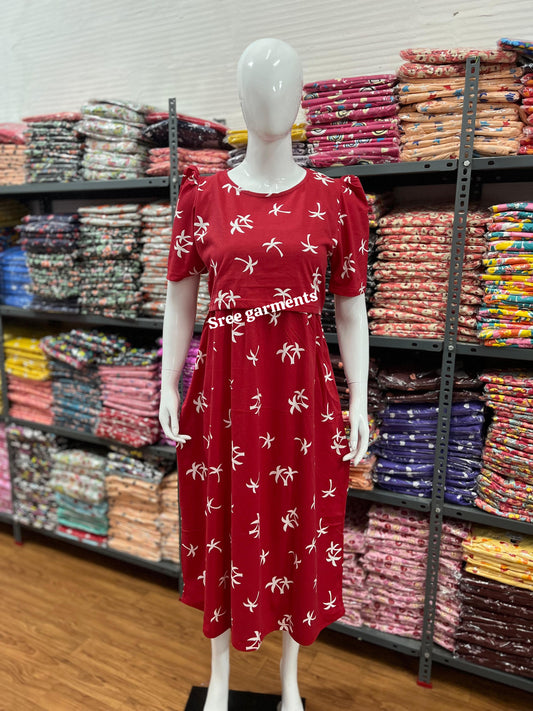 Zipless maternity and feeding wear - ankle length sh