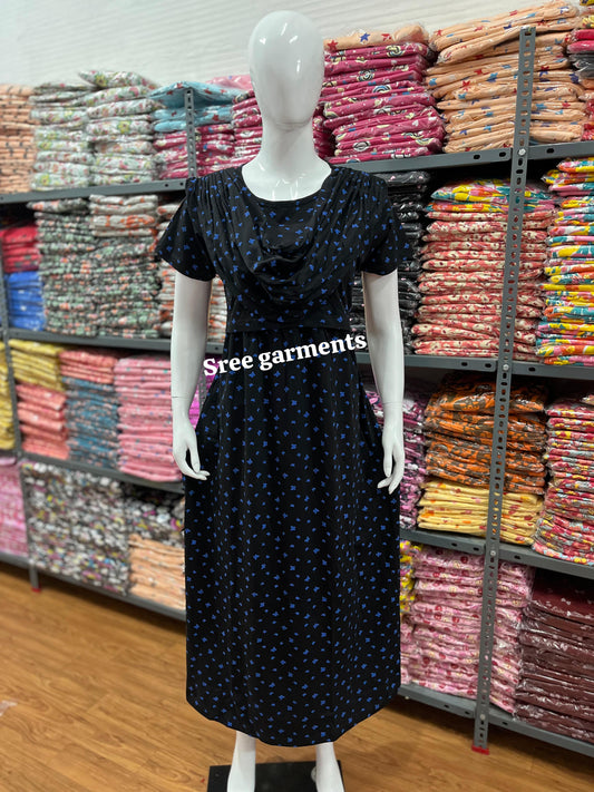 Shawl Type Zipless Maternity Wear Full Length b