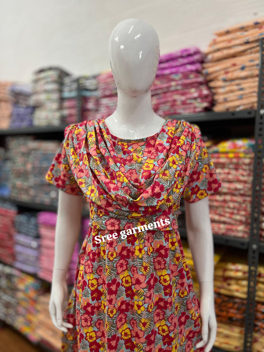 Shawl Type Zipless Maternity Wear Full Length