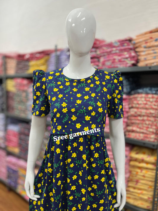 Zipless maternity and feeding wear - ankle length navy